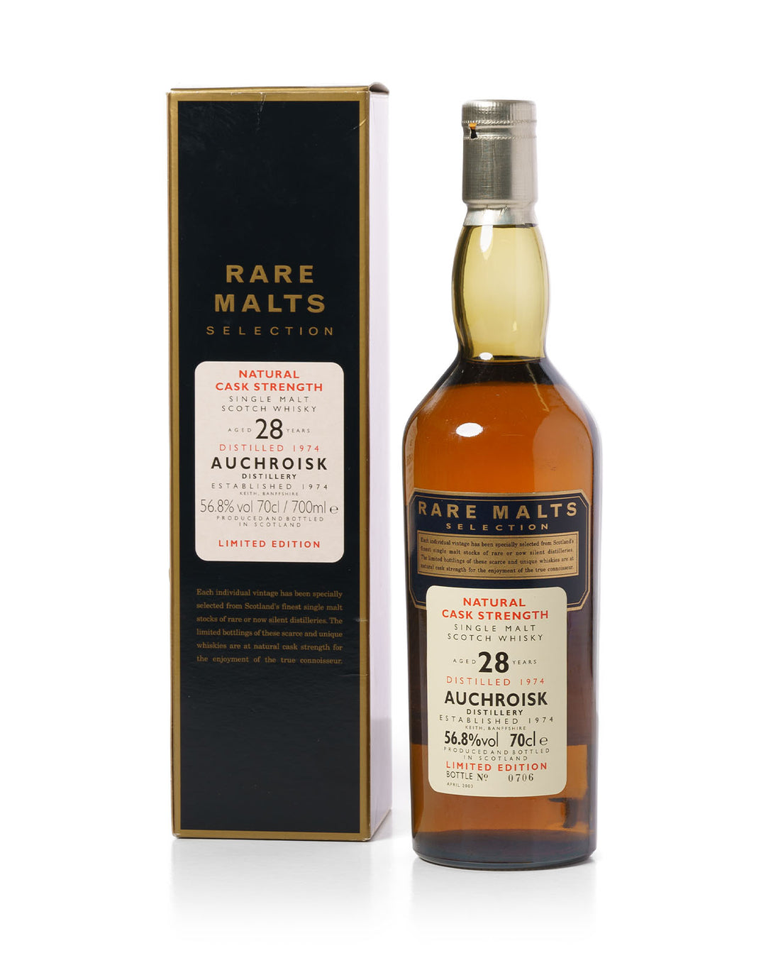 Auchroisk 1974 28 Year Old Rare Malts Selection With Original Box