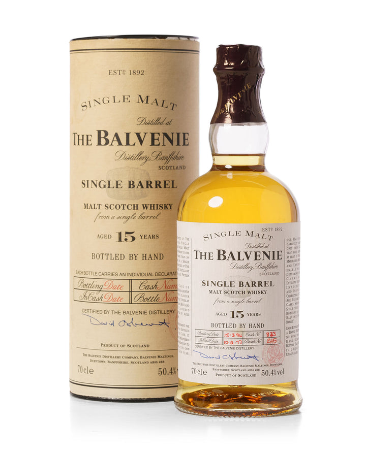 Balvenie 1977 15 Year Old Single Barrel Bottled 1994 With Original Tube