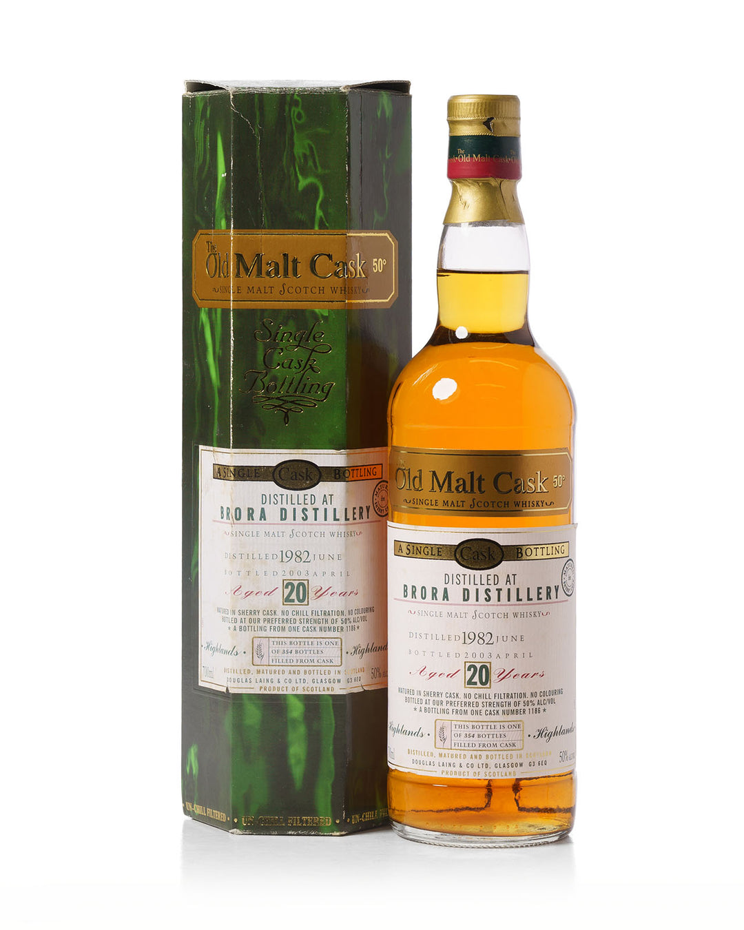 Brora 1982 20 Year Old Douglas Laing Old Malt Cask Bottled 2003 With Original Box