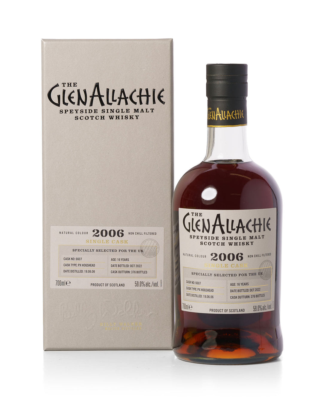Glenallachie 2006 16 Year Old Single Cask PX Hogshead With Original Box