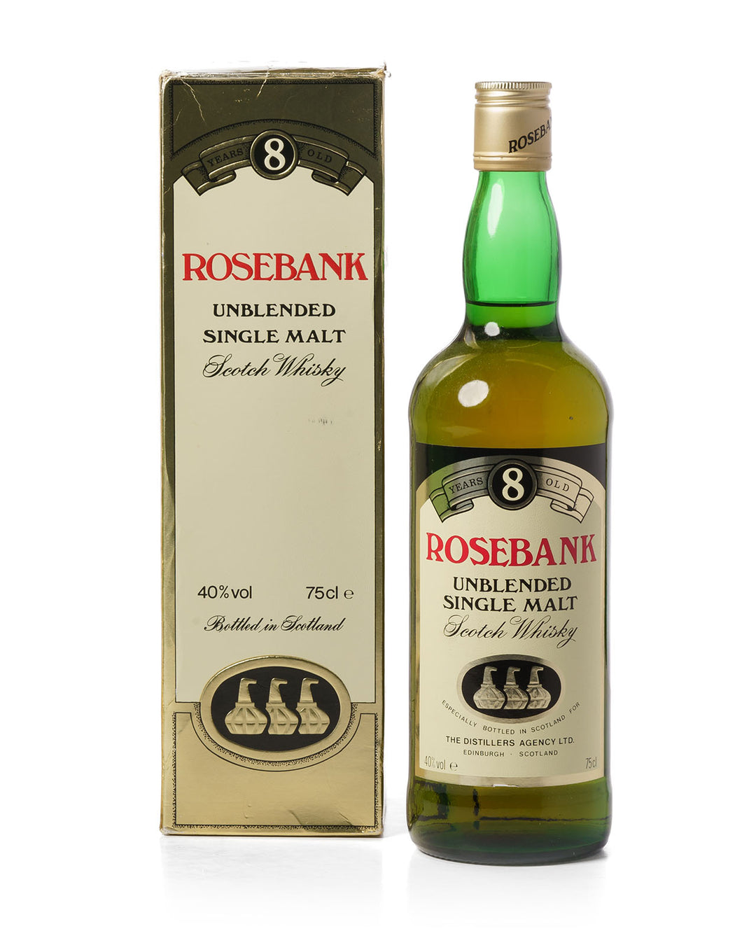Rosebank 8 Year Old 1980's Bottling 75cl With Original Box