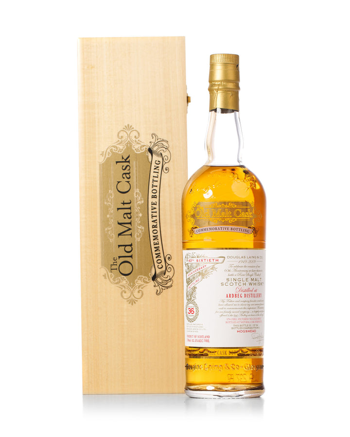 Ardbeg 1973 36 Year Old Old Malt Cast Commemorative Bottling Bottled 2009 With Original Wood Box