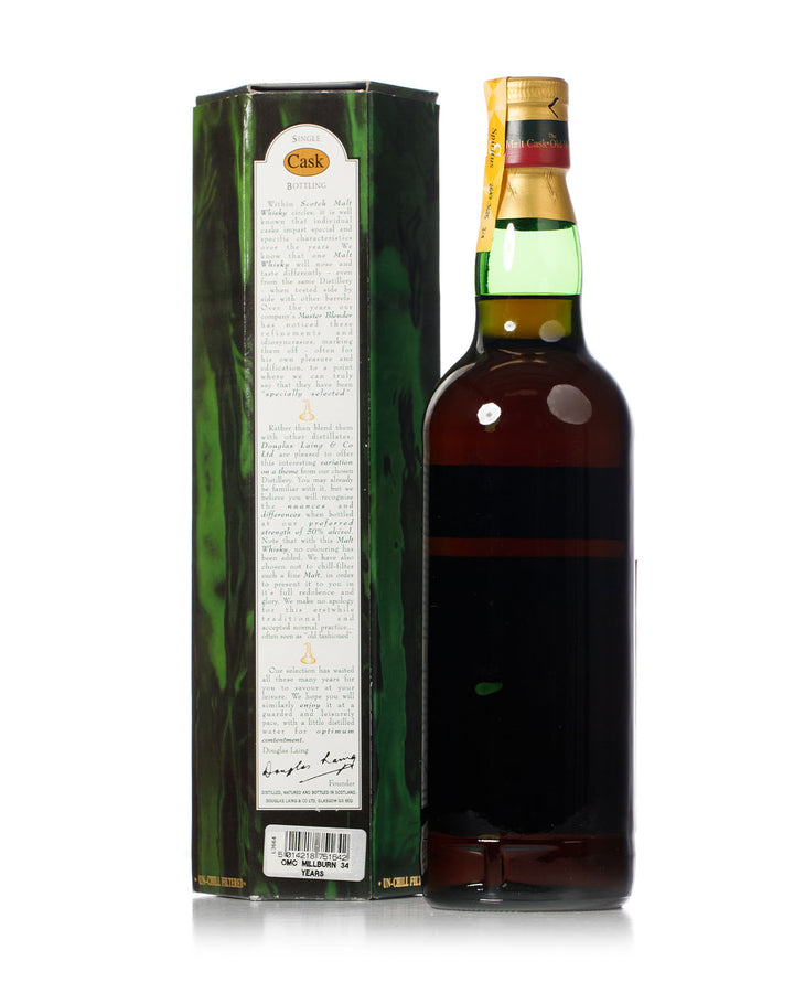 Millburn 1967 34 Year Old Old Malt Cask Bottled 2001 With Original box
