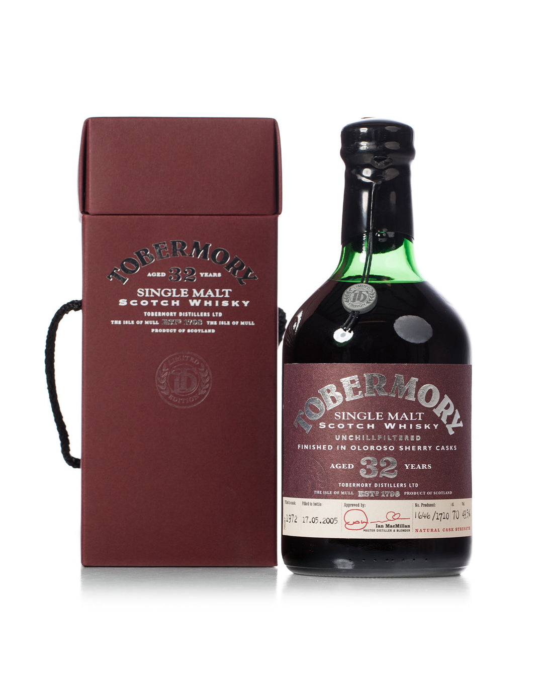 Tobermory 1972 32 Year Old Bottled 2005 With Original Box
