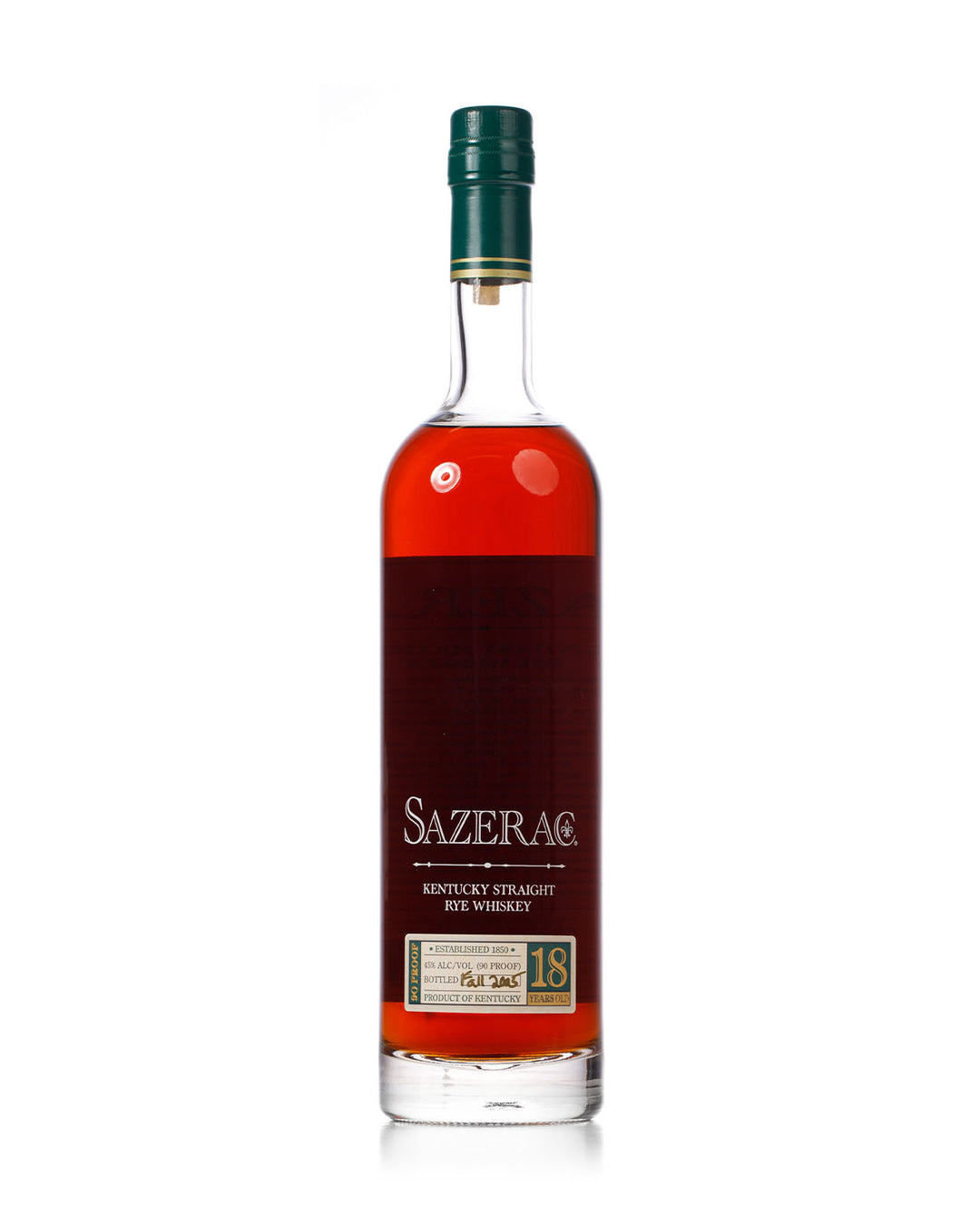 Sazerac 18 Year Old Kentucky Straight Rye Bottled 2005 750ml