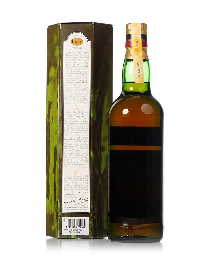 Highland Park 1970 30 Year Old Old Malt Cask Douglas Laing Bottled 2001 With Original Box