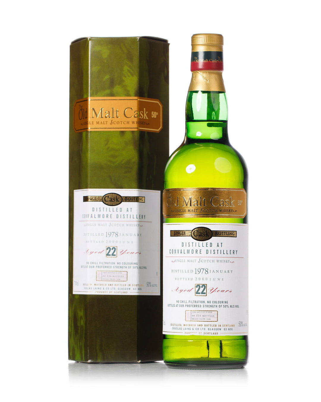 Convalmore 1978 22 Year Old Old Malt Cask Douglas Laing Bottled 2000 With Original Box