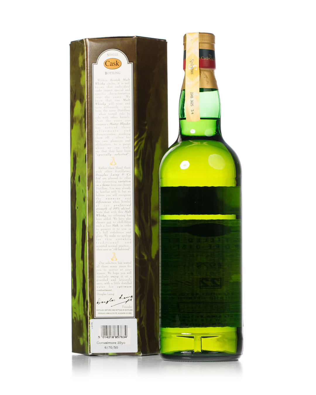 Convalmore 1978 22 Year Old Old Malt Cask Douglas Laing Bottled 2000 With Original Box