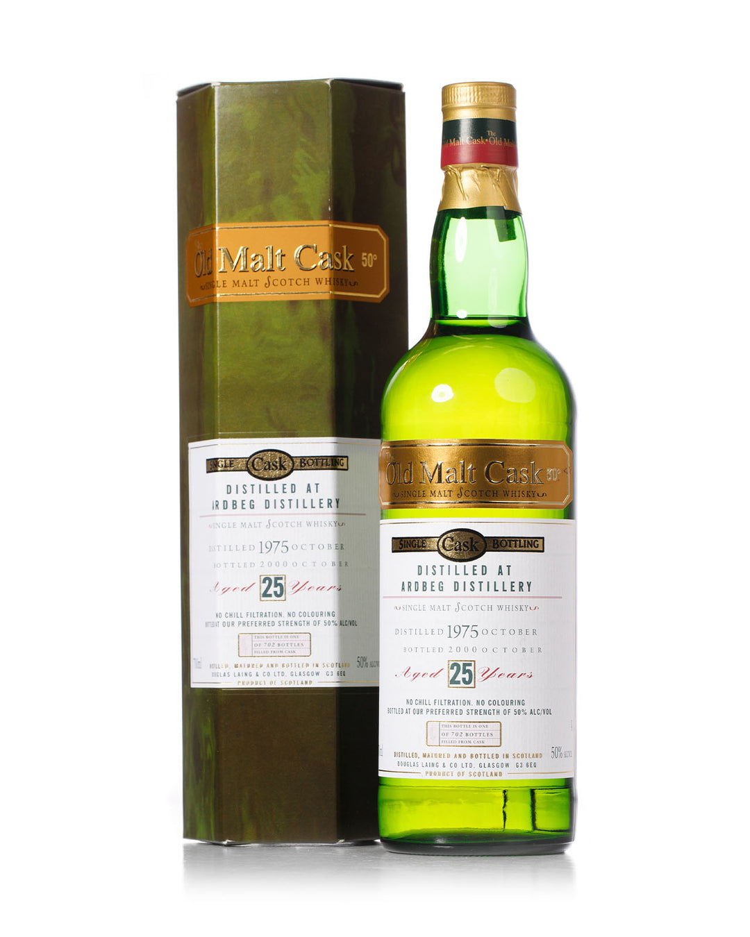 Ardbeg 1975 25 Year Old Old Malt Cask Douglas Laing Bottled 2000 With Original Box