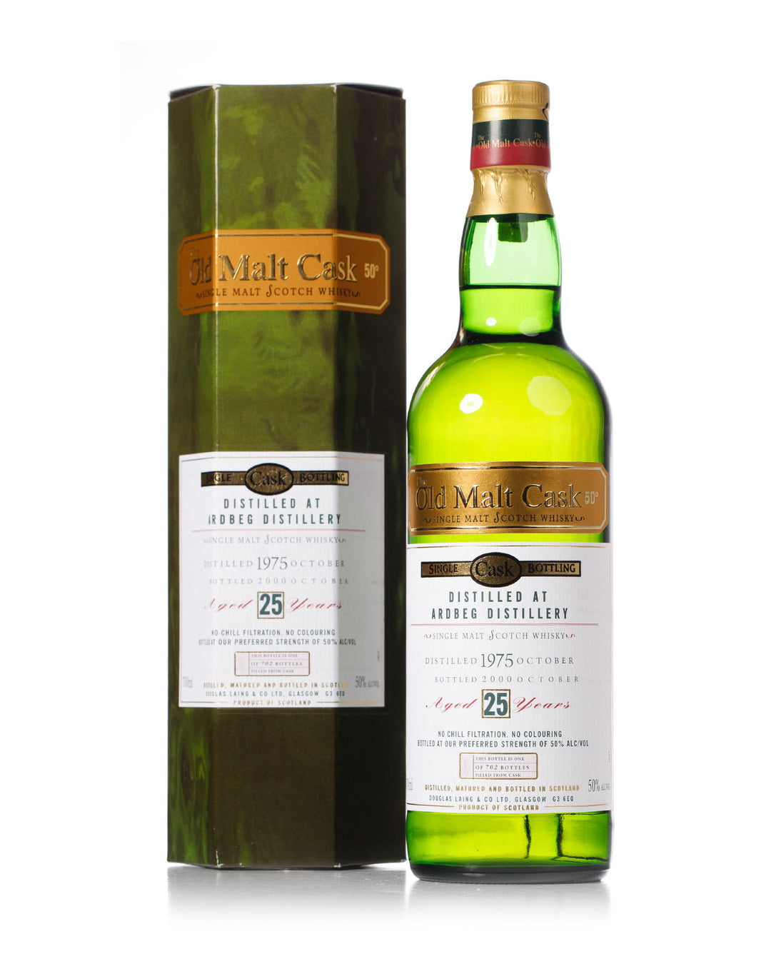 Ardbeg 1975 25 Year Old Old Malt Cask Douglas Laing Bottled 2000 With Original Box