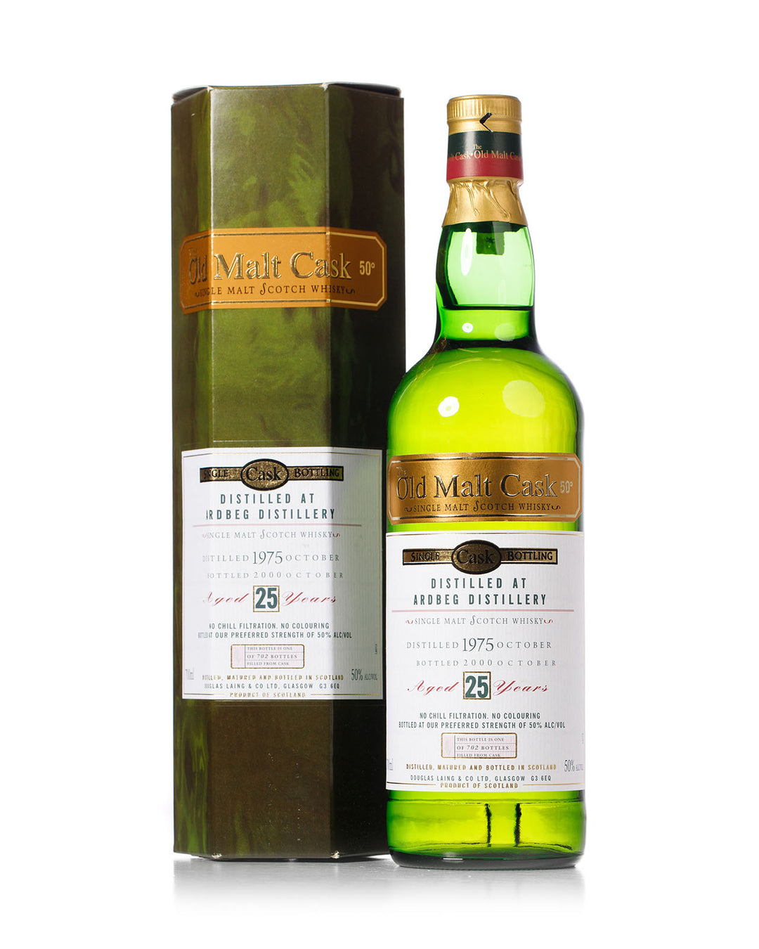 Ardbeg 1975 25 Year Old Old Malt Cask Douglas Laing Bottled 2000 With Original Box