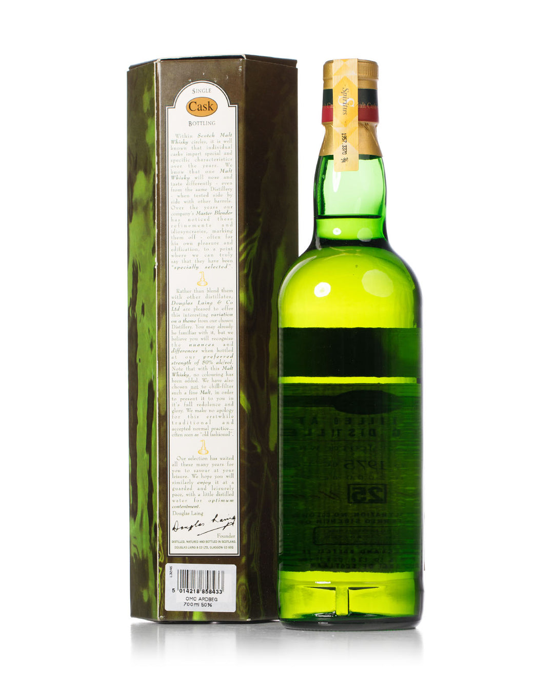 Ardbeg 1975 25 Year Old Old Malt Cask Douglas Laing Bottled 2000 With Original Box