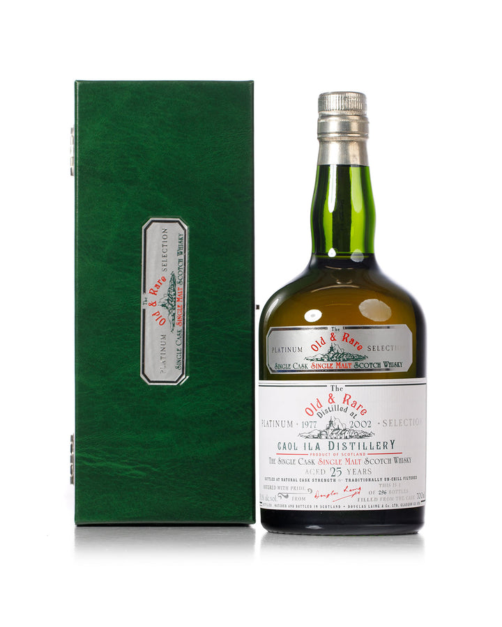 Caol Ila 1977 25 Year Old Old & Rare Platinum Douglas Laing Bottled 2002 With Original Box