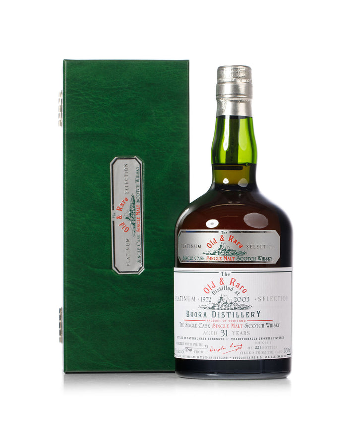 Brora 1972 31 Year Old Old & Rare Platinum Douglas Laing Bottled 2003 With Original Box