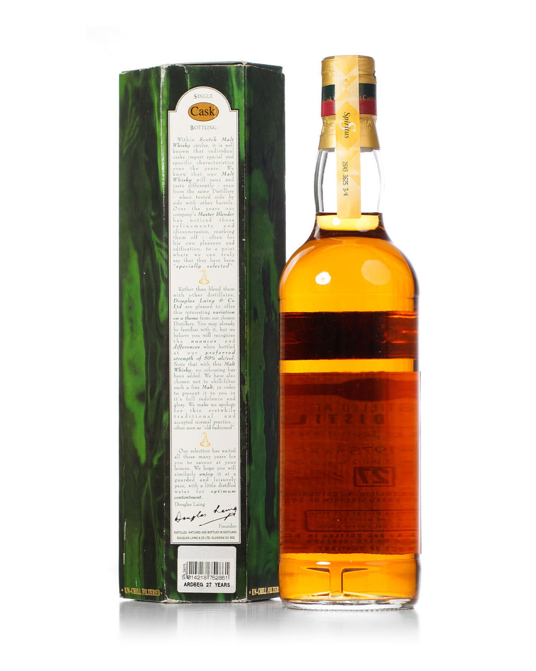 Ardbeg 1975 27 Year Old Old Malt Cask Douglas Laing Bottled 2002 With Original Box