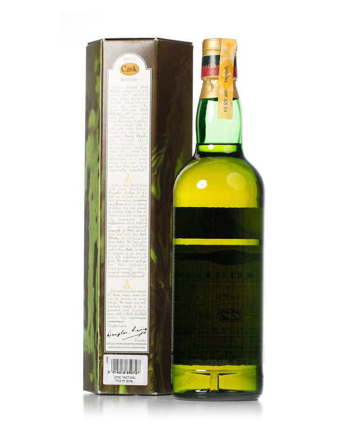 Talisker 1979 22 Year Old Old Malt Cask Tactical Douglas Laing Bottled 2001 With Original Box