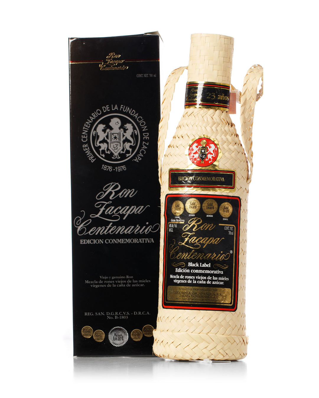 Ron Zacapa Centenario 23 Year Old Black Label Guatamalan Rum With Original Box