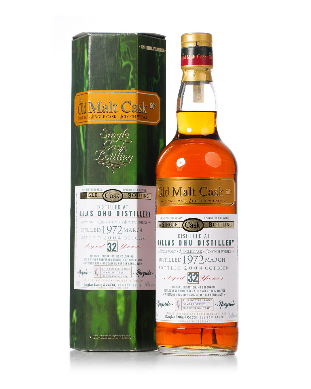 Dallas Dhu 1972 32 Year Old Old Malt Cask Bottled 2004 With Original Box