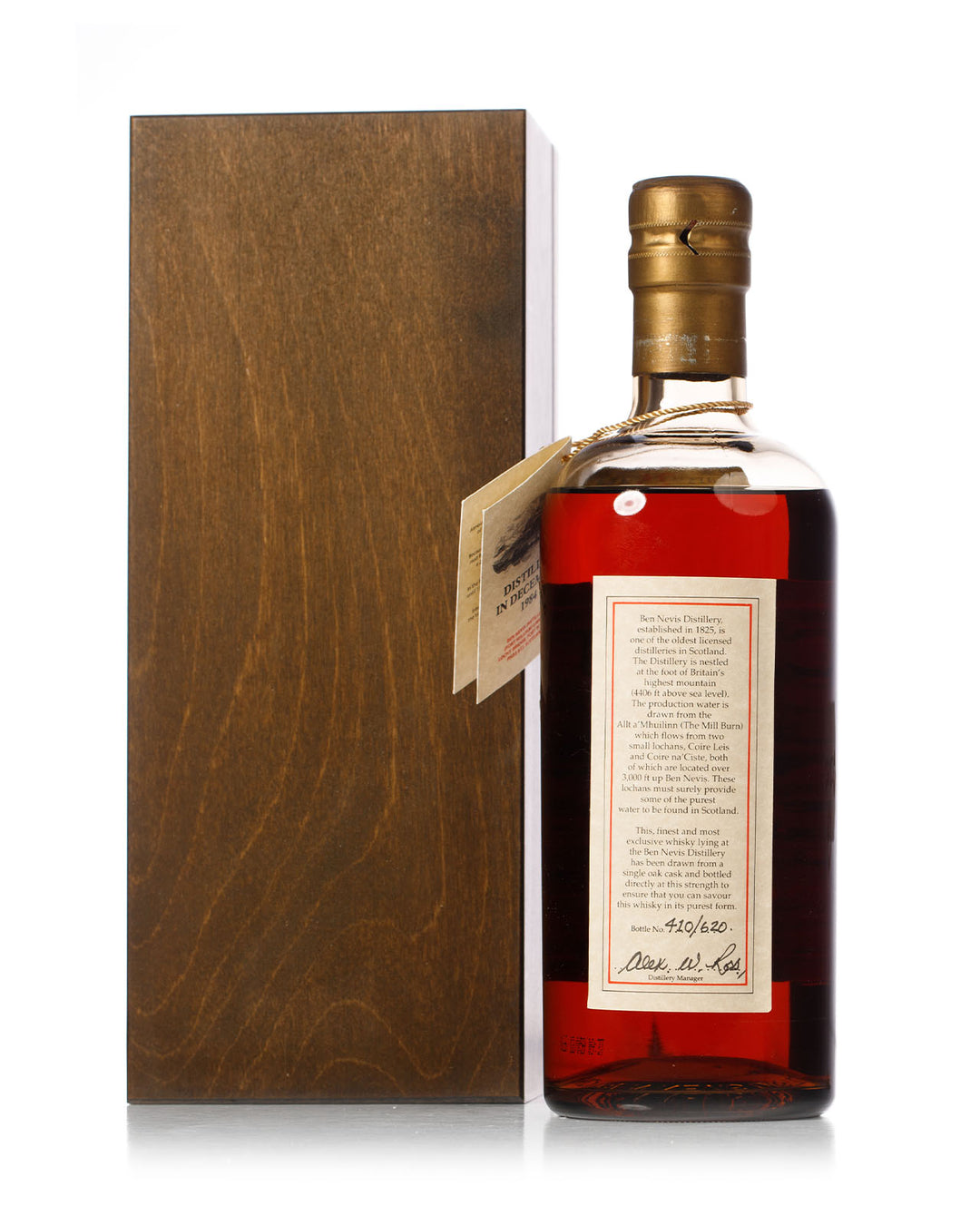 Ben Nevis 1984 25 Year Old Cask Strength Bottled 2010 With Original Box