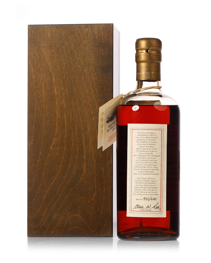 Ben Nevis 1984 25 Year Old Cask Strength Bottled 2010 With Original Box