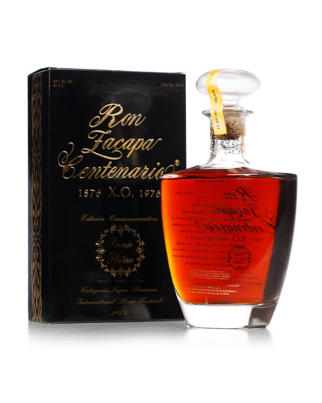 Ron Zacapa Centenario XO 25 Year Old Guatamalan Rum With Original Box