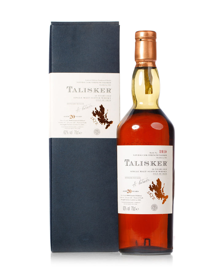 Talisker 1981 20 Year Old Cask Strength Bottled 2002 With Original Box