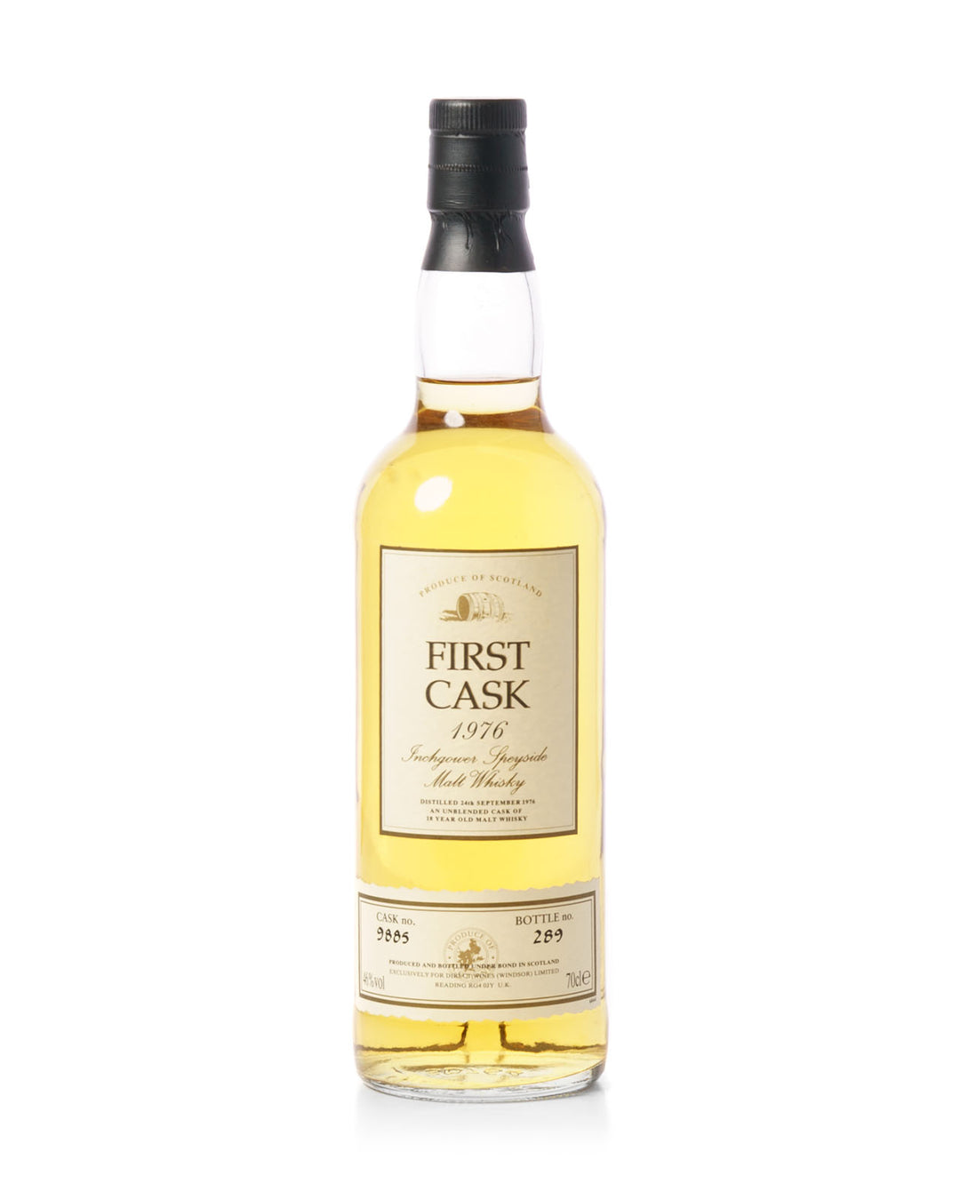 Inchgower 1976 18 Year Old First Cask Cask No. 9885