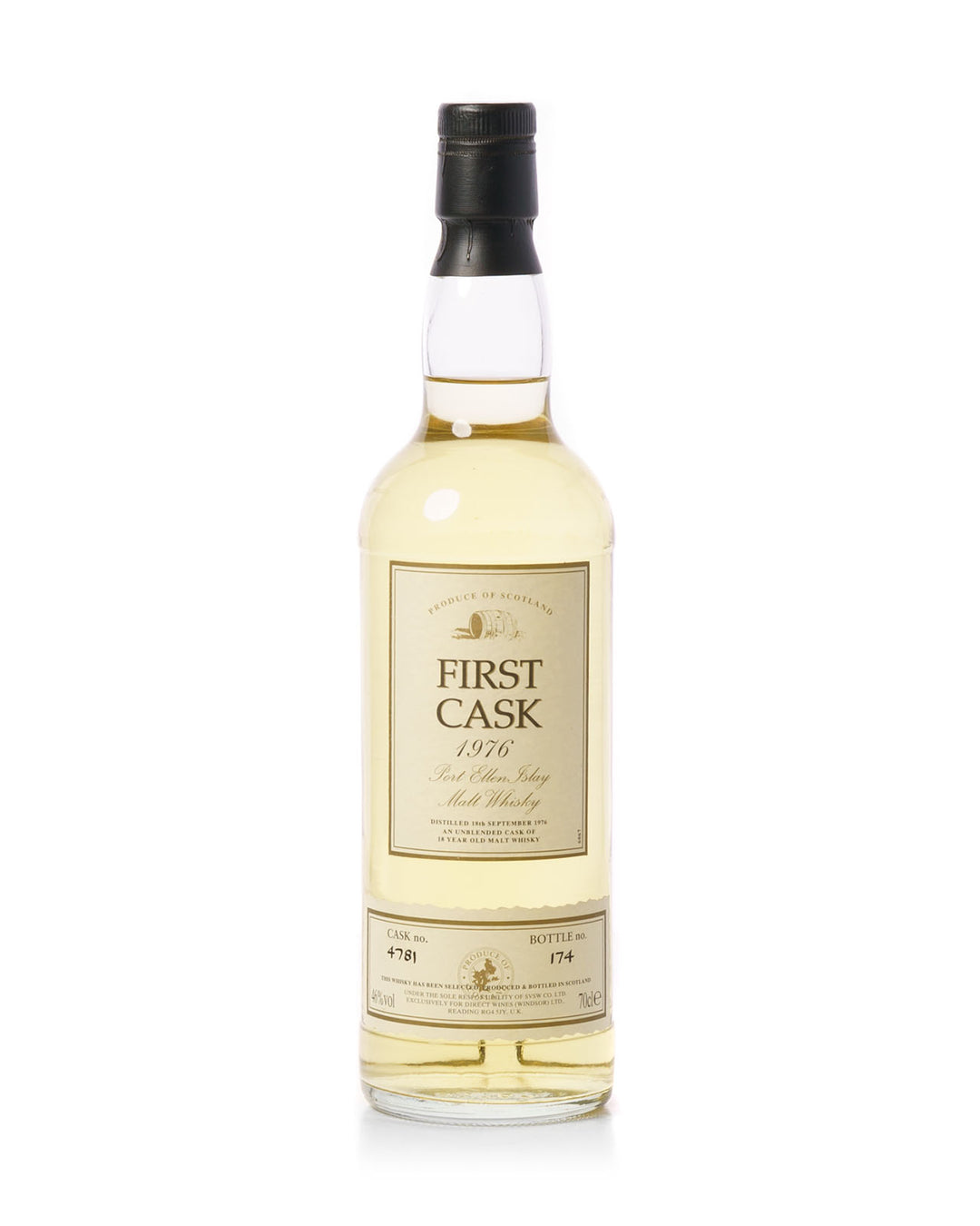 Port Ellen 1976 18 Year Old First Cask Cask No. 4781