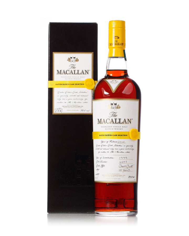 Macallan 1999 13 Year Old Easter Elchies Yellow Ribbon Bottled 2012 With Original Box