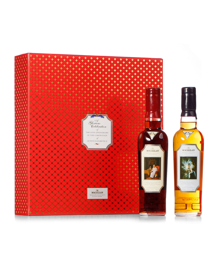 Macallan Coronation 60th Anniversary Bottled 2013 in 2x 35ml Bottles With Original Presentation Box