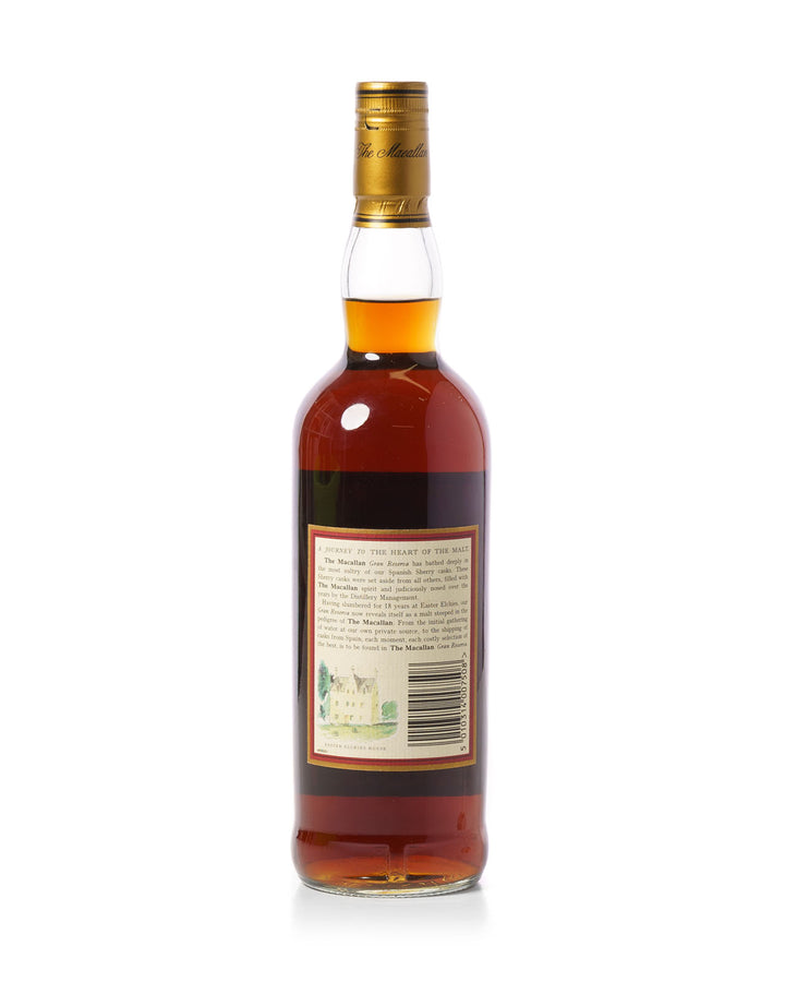 Macallan 1980 18 Year Old Gran Reserva Bottled 1999 With Original Wooden Box