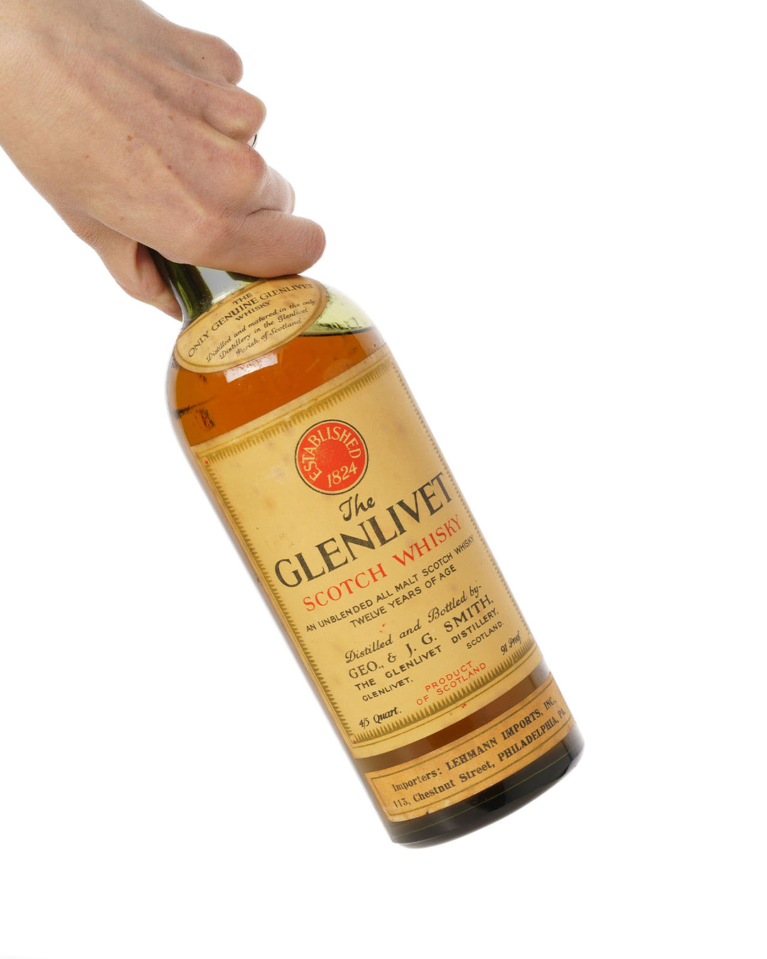 Glenlivet 12 Year Old Bottled 1940s