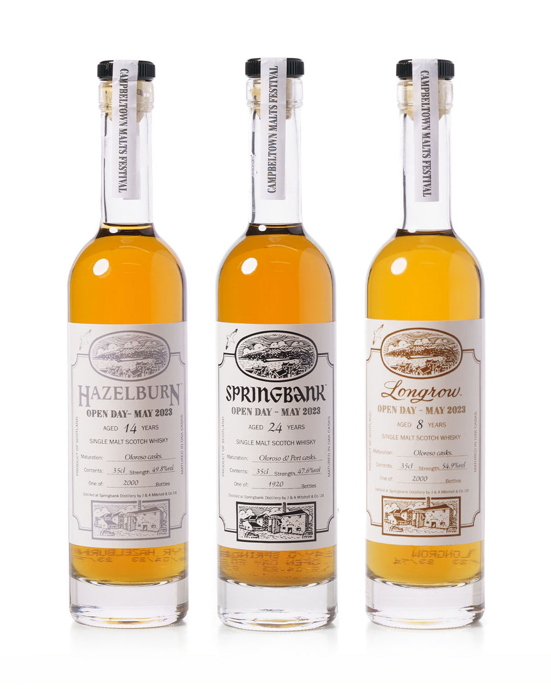 Campbeltown Malts Festival Collection Springbank Hazelburn Longrow