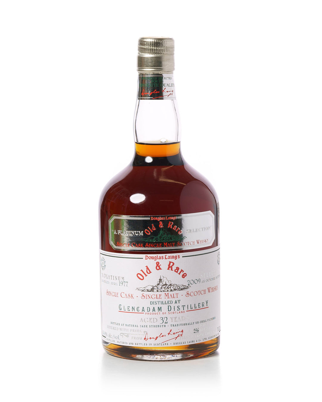 Glencadam 1977 32 Year Old Old & Rare Platinum Selection Douglas Laing Bottled 2009 With Original Wood Box