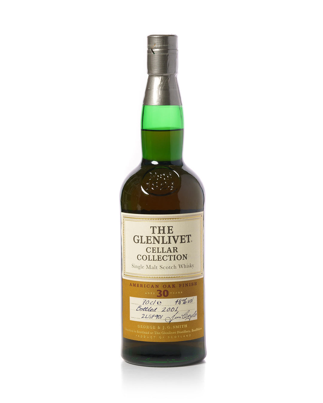 Glenlivet 30 Year Old Cellar Collection Bottled 2001 With Original Wood Box