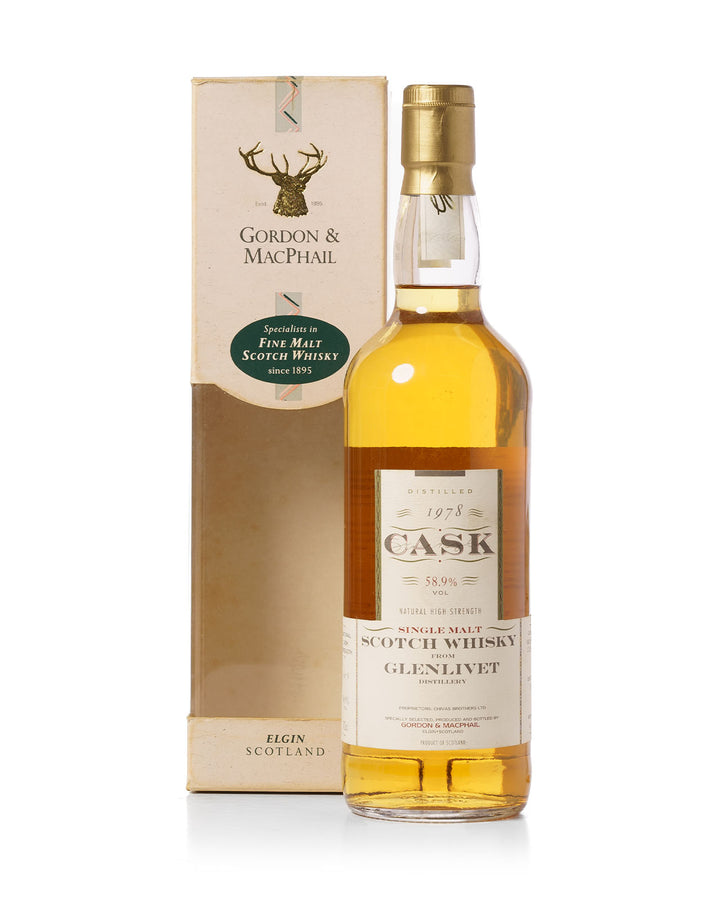 Glenlivet 1978 16 Year Old Gordon & Macphail Bottled 1995 With Original Box