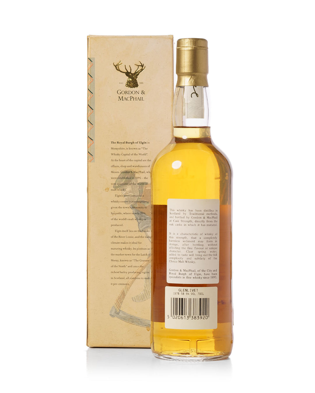 Glenlivet 1978 16 Year Old Gordon & Macphail Bottled 1995 With Original Box