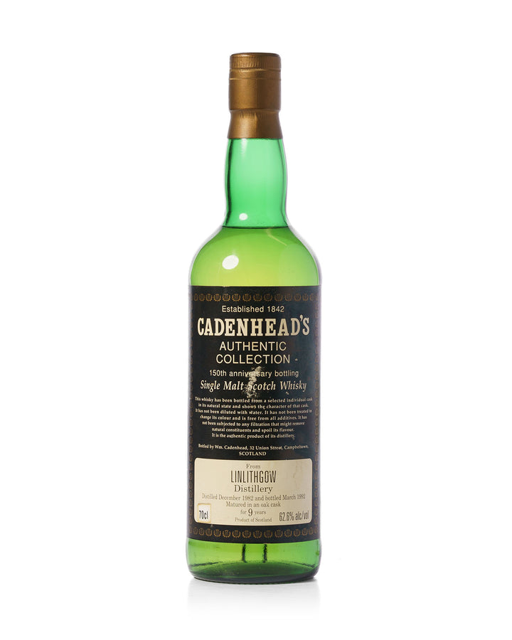 Linlithgow 1982 9 Year Old Cadenhead’s Authentic Collection Bottled 1992