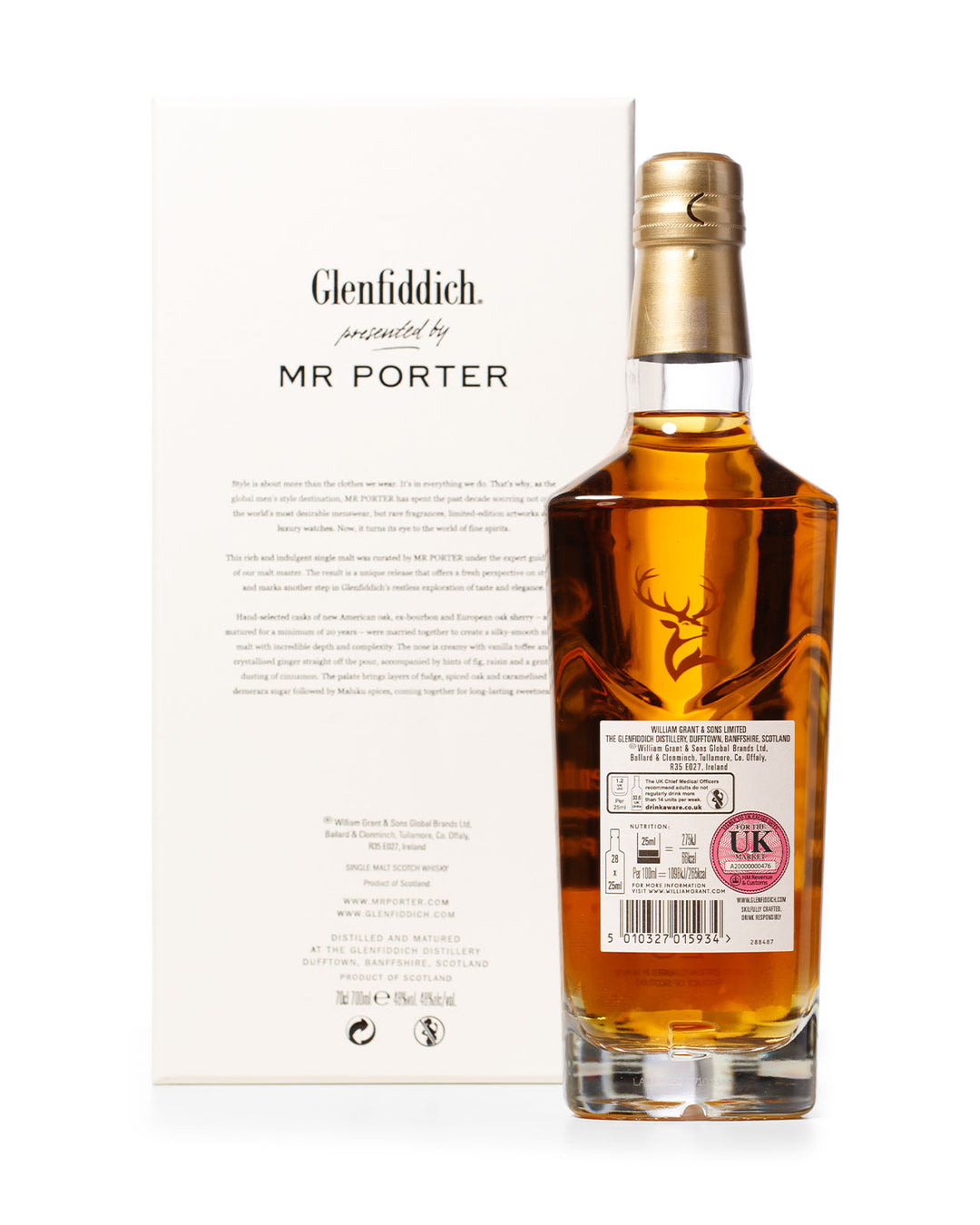 Glenfiddich 20 Year Old Mr Porter Bottled 2021 With Original Box
