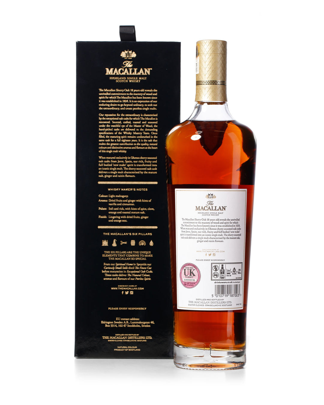 Macallan 18 Year Old Sherry Oak Four Bottle Set – 2020, 2021, 2022 and 2023 Releases
