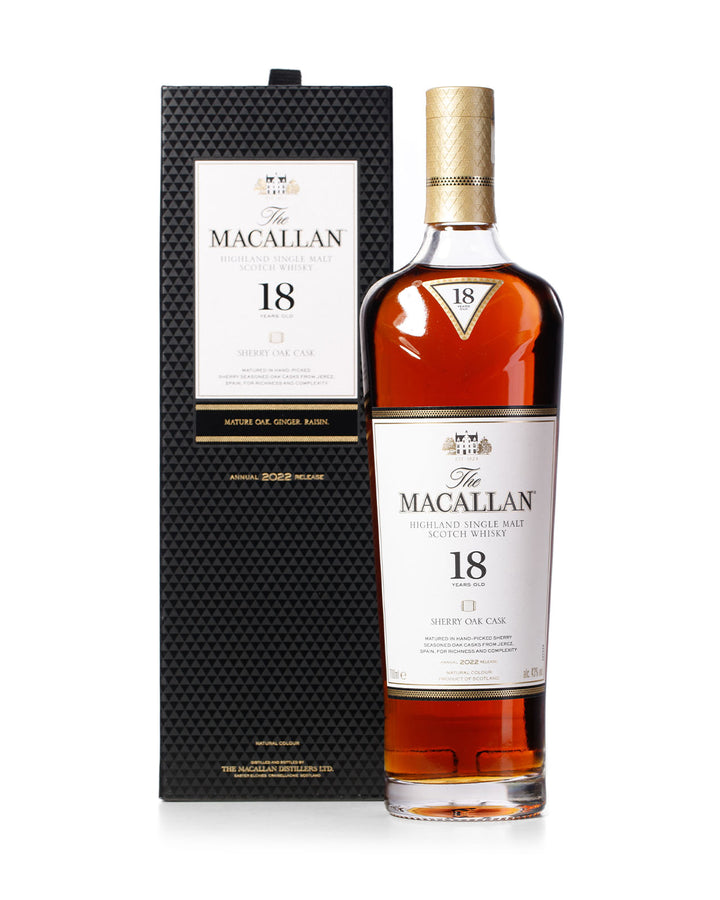 Macallan 18 Year Old Sherry Oak Four Bottle Set – 2020, 2021, 2022 and 2023 Releases