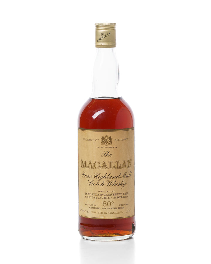 Macallan c.1960's Campbell Hope & King 26 2/3 fl.oz 80 Proof