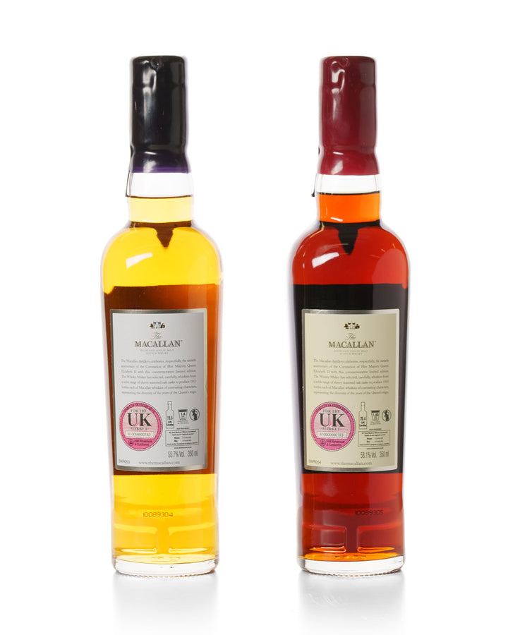 Macallan Coronation 60th Anniversary Bottled 2013 in 2x 35ml Bottles With Original Presentation Box