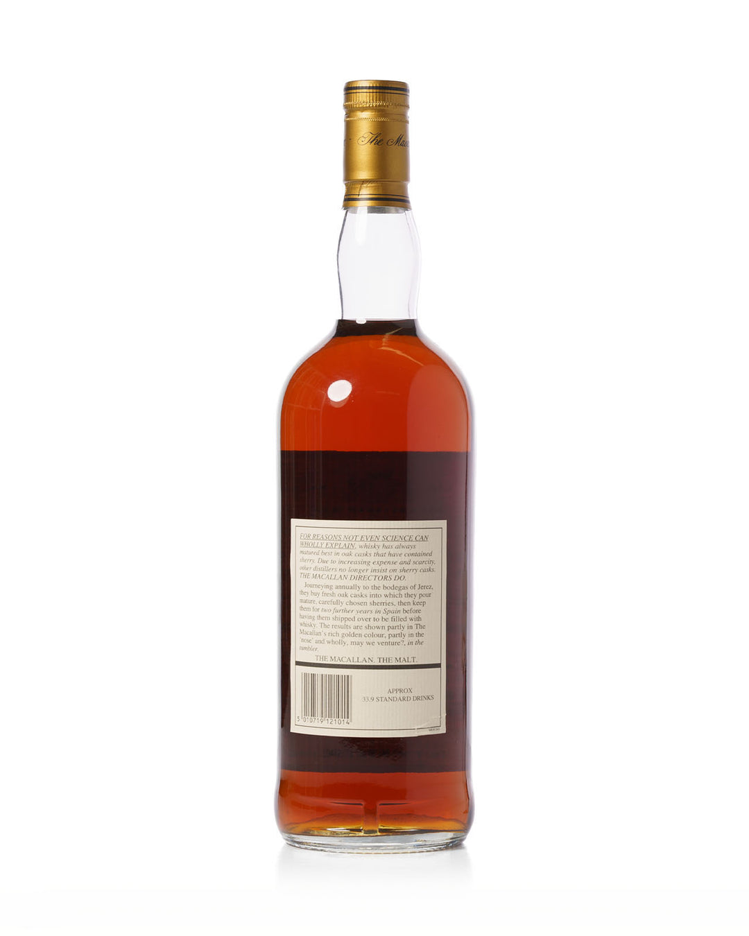 Macallan 12 Year Old Sherry Cask 1 Litre Foil Capsule With Original Box