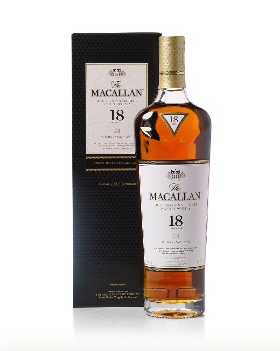 Macallan 18 Year Old Sherry Oak Four Bottle Set – 2020, 2021, 2022 and 2023 Releases