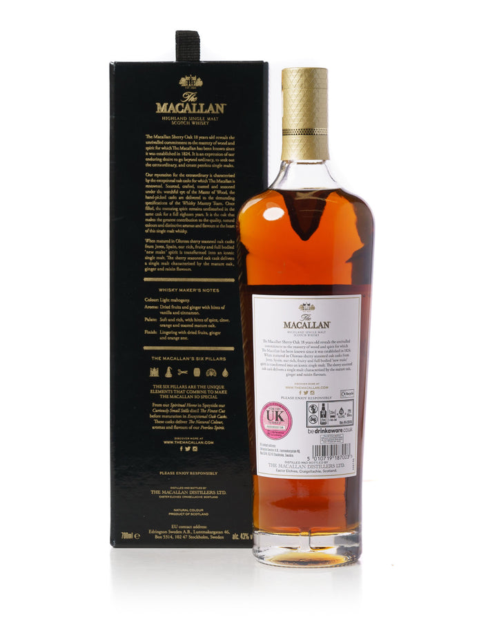 Macallan 18 Year Old 2022 Release With Original Box