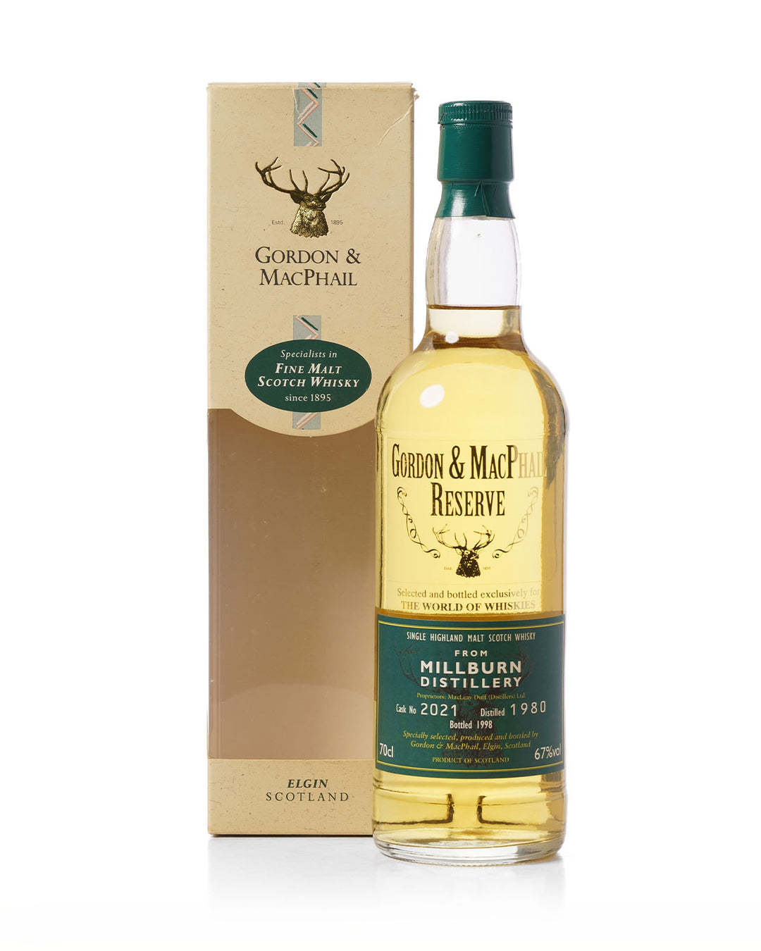 Millburn 1980 Gordon & Macphail Reserve Bottled 1998 With Original box