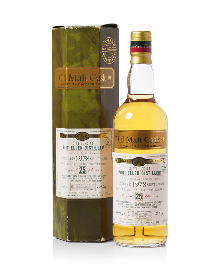Port Ellen 1978 24 Year Old Old Malt Cask Douglas Laing Bottled 2002 With Original Box