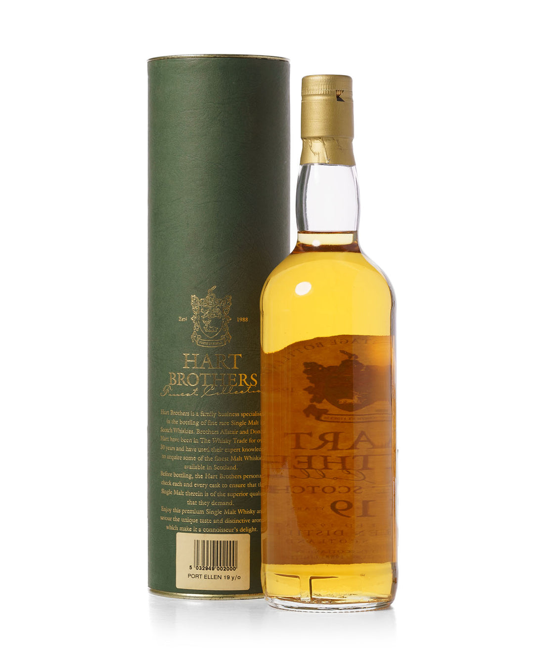 Port Ellen 1977 19 Year Old Hart Brothers Finest Collect With Original Tube