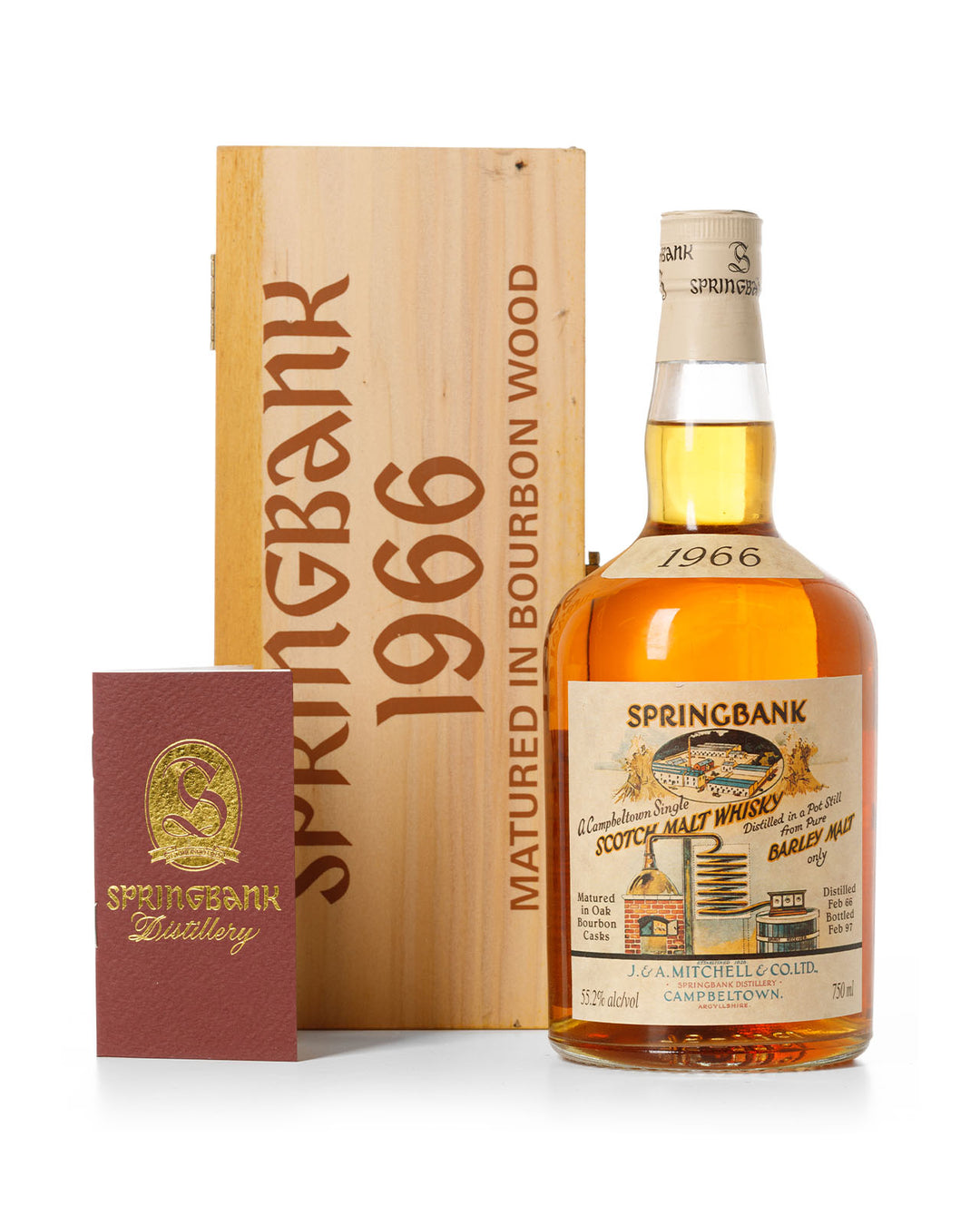 Springbank 1966 Local Barley Cask No. #479 Bottled 1997 With Original Wooden Box